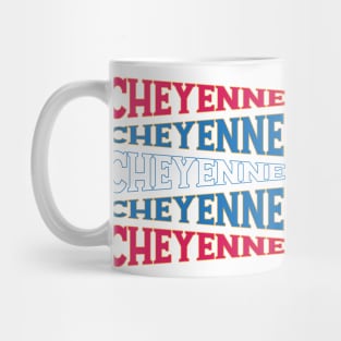 TEXT ART USA CHEYENNE Mug